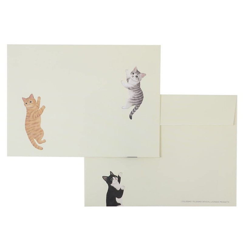 Felissimo Cat Club [Letter Set] Letter Set/Blue Cat