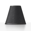 Black Chandelier Shade with Gold Lining Hardback, 3" Top x