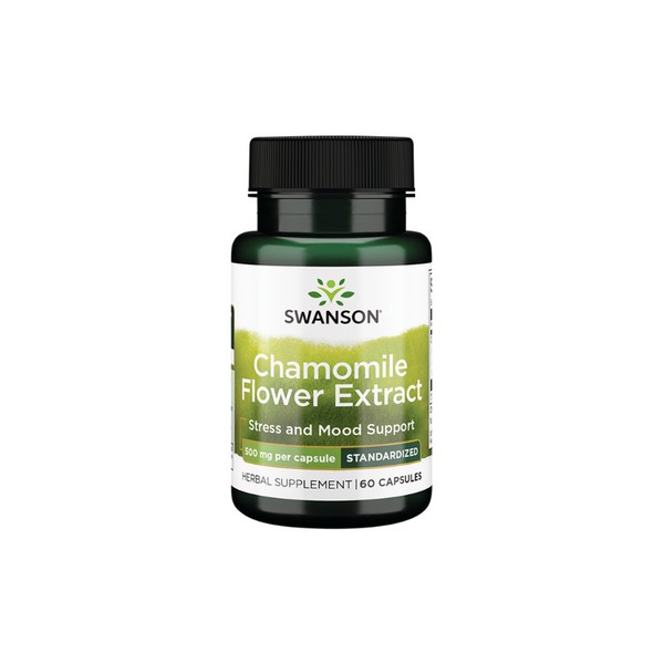 Swanson Chamomile Flower Extract 500mg - 60 Capsules