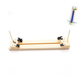 Yuelulala Wood Paracord Jig Bracelet Wristband Maker DIY Craft Tool for Parachute Cord Braiding Weaving with Hanks Free Buckles Manual Braiding Kit (A8-1)