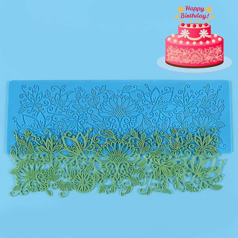 Moldes de silicona para decoración de pasteles, D