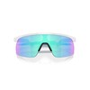 Oakley Youth OJ9010 Resistor Rectangular Sunglasses, Polished White/Prizm Sapphire, 23