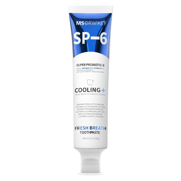 MSDRWIKEY 1-Pack MSDRWIKEY SP-6 Probiotic Toothpaste, 4.6oz - Summer Cool
