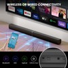 MZEIBO Sound Bar for Smart TV，80W Bluetooth Soundbar 2-in-1 Detachable