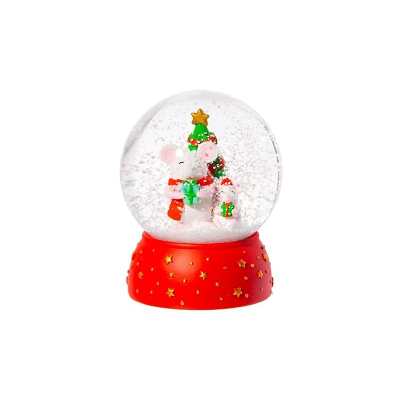 Sass & Belle Christmas Mice Snowglobe