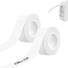 D30 Waterproof Continuous Label Tape for Labels, Thermal Labels 15x4m, Suitable for Most Label Maker for Home, Office, School, Barcode,