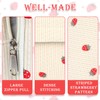 MOTIBACK Pencil Case Girls, beige, strawberry pattern