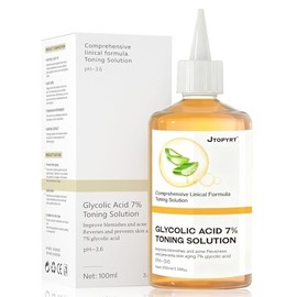 Ácido Glicólico 7% Toning Solución: 100ml Exfolia Rejuvenecimiento Tonificante Para Manchas Y Acné - Tónico de Uso Diario para Una Piel Más Radiante y con Textura Más Suave