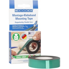WEICON Mounting Tape Grey | Double-Sided Tape | Extremely Strong Hold and High Flexibility