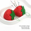 20pcs Sewing Pin Cushion Cotton Soft Lightweight Cute Strawberry Shaped