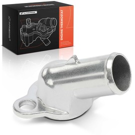A-Premium Engine Coolant Thermostat Housing Water Outlet [45° Angle] Compatible with Ford, Lincoln & Mercury - Crown Victoria, Town Car, Grand Marquis, 1996 1997 1998 1999 2000, 4.6L - Aluminum
