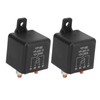 2 Sets 12V Starter Relay Switch 4Pin 200A SPST Heavy