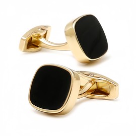 WMUVAZA Men's Square Cufflinks Wedding Cufflinks Stainless Steel 2 Pieces Wedding Cufflinks Stainless Steel Men's Square Cufflinks, Silver, Coral