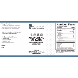 Bio Essence Health Sicecce 2028 Xiao Cheng Qi Tang/Minor Rhubarb Decoction 100g