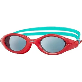 Zoggs Children's Panorama Junior Swimming Goggles with UV Protection, Wide Vision and Anti-Fog (6-14 Years),Red/Green/Tint Smoke