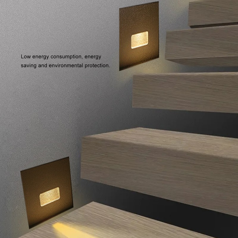 LED Step Lamp Recessed Stair Light for Stairway Corridor Lighting