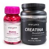 Biotina 120 Caps Y Creatina Monohidratada 500mg Energios Sin Sabor