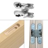 YIDELAI Hidden Door Hinge (0-180 Opening Angle) Zinc Alloy Hidden