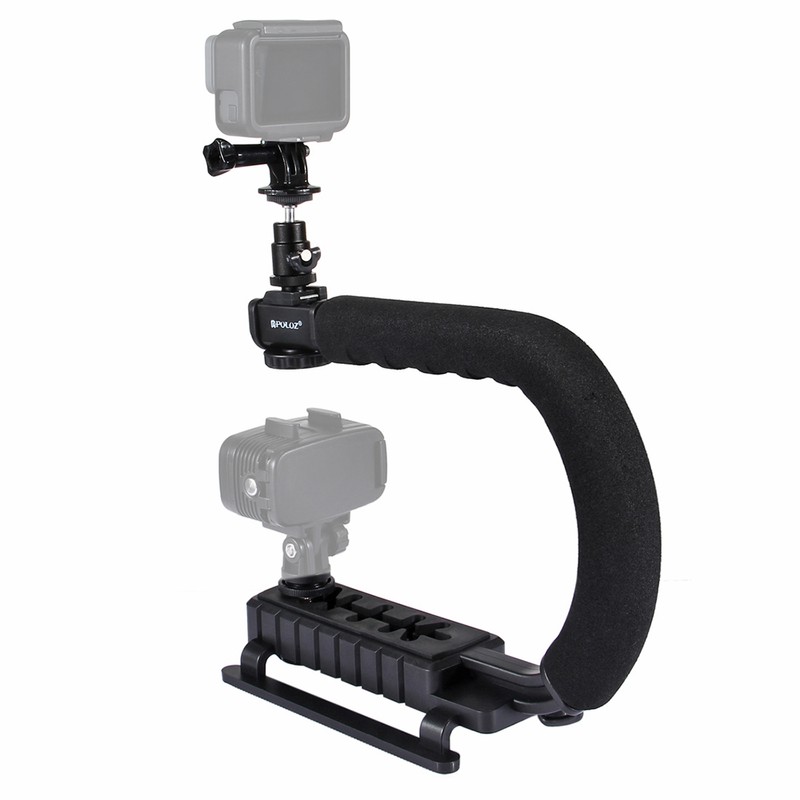 PULUZ U-Shaped Portable Handheld Camera Holder Video Handle DV Bracket