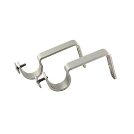 Rod Desyne Heavy Duty 1 inch Wall Bracket Single Pair, Satin Nickel, 2 Piece