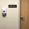 Restrooms for Customer Use Sign: Easy to Mount Informative Plastic