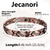 Jecanori Magnetic Copper Bracelets for Women,Copper Magnetic Ring for Women,Crystal