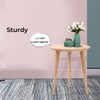 WoodShine Side Table Small Round Solid Wood Sofa Table End