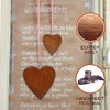 Rostikal Hanging Decoration Heart with Ribbon Garden Decoration Rust Decoration