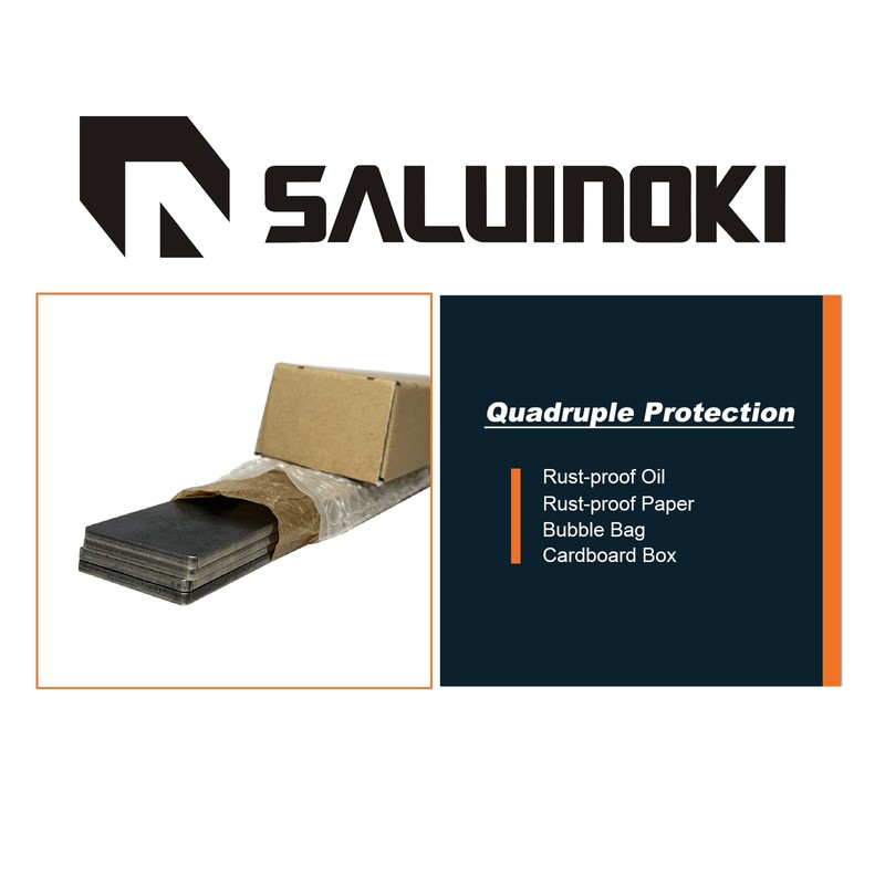SALUINOKI 80CRV2 Steel Flat Stock Knife Making Supplies Metal Steel