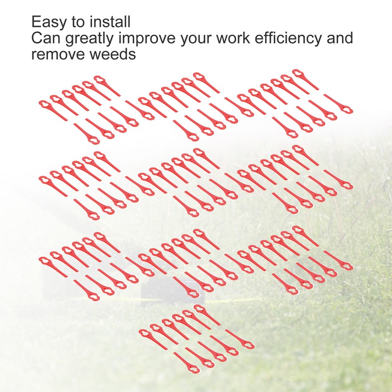 100pcs Replacement Grass Trimmer Blades Lawn Mower Head Cutting Blades