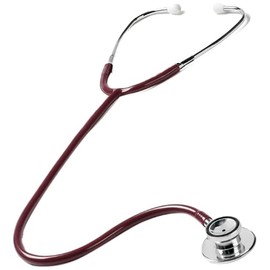 NCD Medical Burgundy Tubing Dual Head Stethoscope