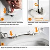 YQkangzhu 4 Pcs Toilet Seat Hinge Fixing, Quick Release Top