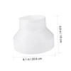 Mobestech Abs Exhaust Reducer Adapter Ventilation Hose Connector PVC Reducer