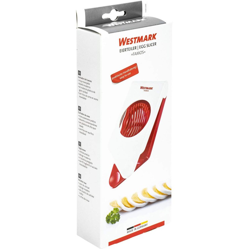 Westmark Egg Slicer Famos, Stainless Steel White, 17.9 x 8.6