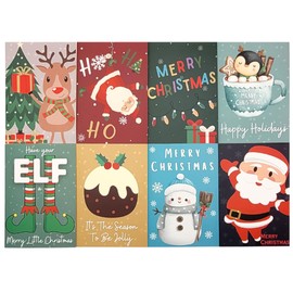 Second Ave 24 Pack Children's Kids Christmas Xmas Festive Cards For Boys & Girls Multipack With Envelopes