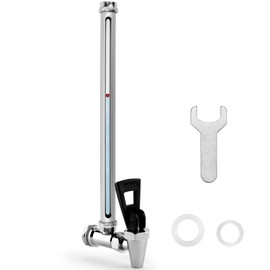 10 inch Stainless Steel Sight Glass Spigot Compatible with Be-rkey Gravity Water Filtration System Sight Glass Clear View Spigot for The Travel, Big, Royal and Other Brand by Fetechmate