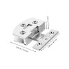 Operitacx 4pcs Stainless Steel Glass Door Hinges for Shower Doors