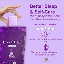NATURE FUEL Paquete De 7 Vaporizadores De Ducha De Lavanda: Vaporizador De Ducha Con Aromaterapia, Artículos Esenciales Para El Baño Para La Relajación Y El Cuidado De Los Senos Paranasales, Regalos P