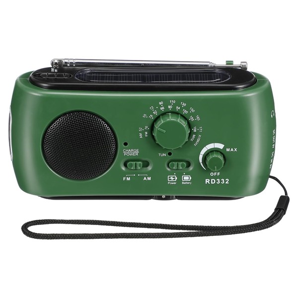 UKCOCO Portable Emergency Radio: FM Portable Radio Small Rechargeable Reading