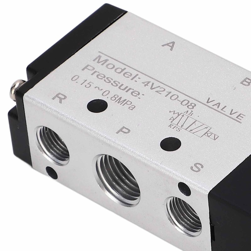 4V210‑08 Electric Solenoid Valve Normal 2 Position 5 Ways Air