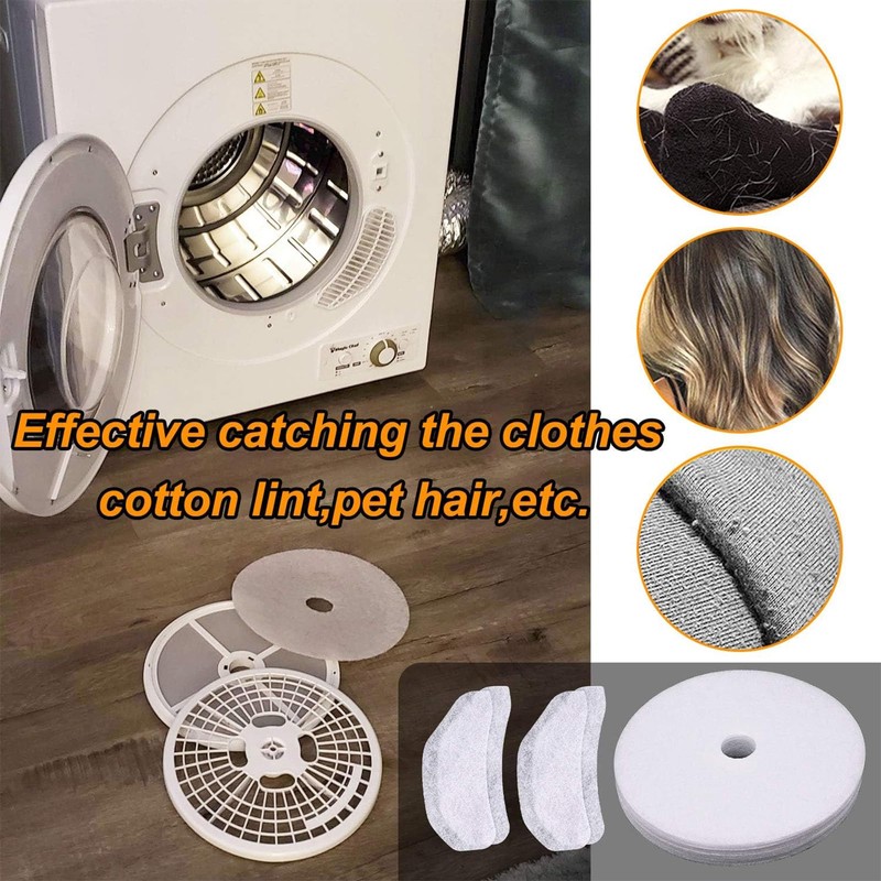 20Pcs Dryer Lint Filter Universal Compatible with Panda/Magic Chef/Sonya/Avant-Cloth Dryer