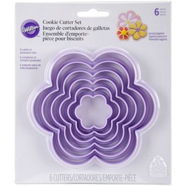 Wilton Nesting Plastic Cookie Cutter Set, Flowers, 6-Pack