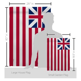 Americana Home & Garden United States (1776–1777) Garden House Flag-Kit Americana Old Glory US American Country Particular North America Decoration Banner Small Yard Gift Double-Sided, Made in USA