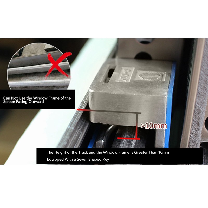 Window Security Locks Adjustable Push Pull Window Protection Anti Theft