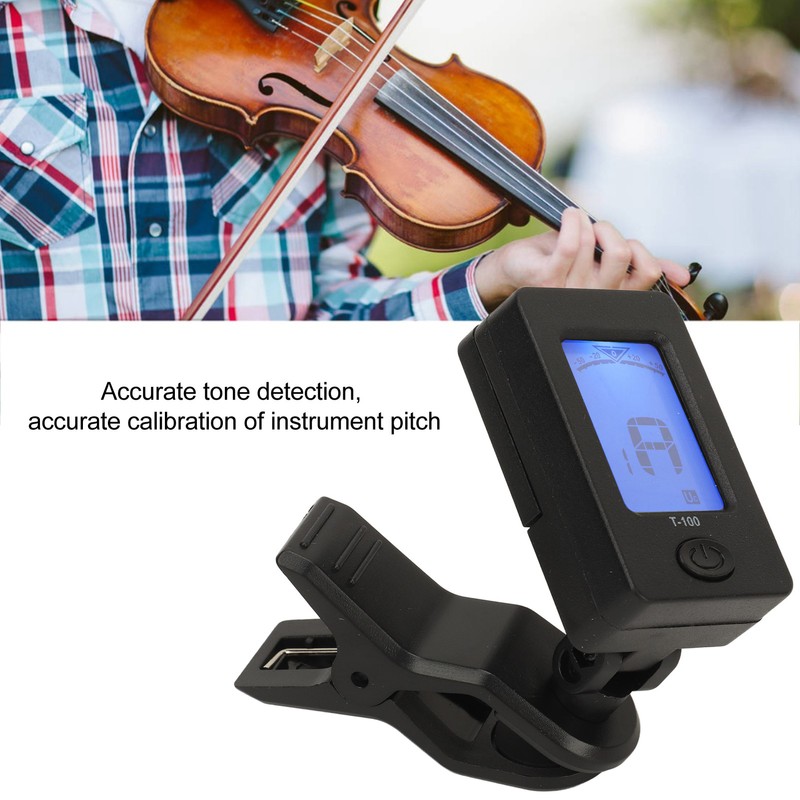 Guitar Tuner Clip On Multi Function High Accuracy Black Tuner