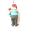 Santa Policeman Ornament (With Dog)