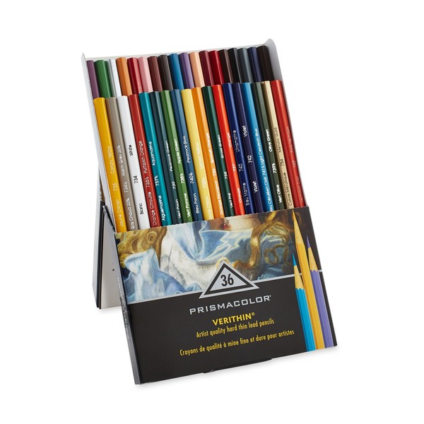 Prismacolor Premier Verithin Colored Pencils, Adult Coloring, 36 Pack