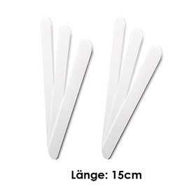 Cosmetic Spatulas White Kosmetex for Applying and Removing Creams from Tins 15 cm Pack of 6