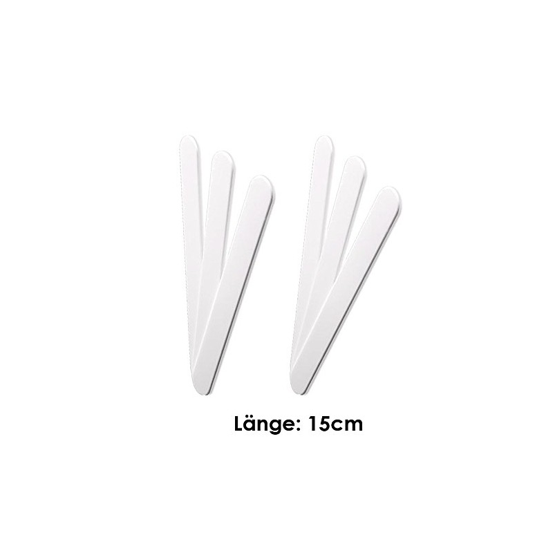 Cosmetic Spatulas White Kosmetex for Applying and Removing Creams from