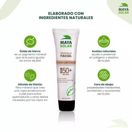 Maya Solar Protector Solar Facial C/ Color Se Adapta A Tu Tono De Piel